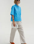 Cotton Gabardine Pants, Mastic