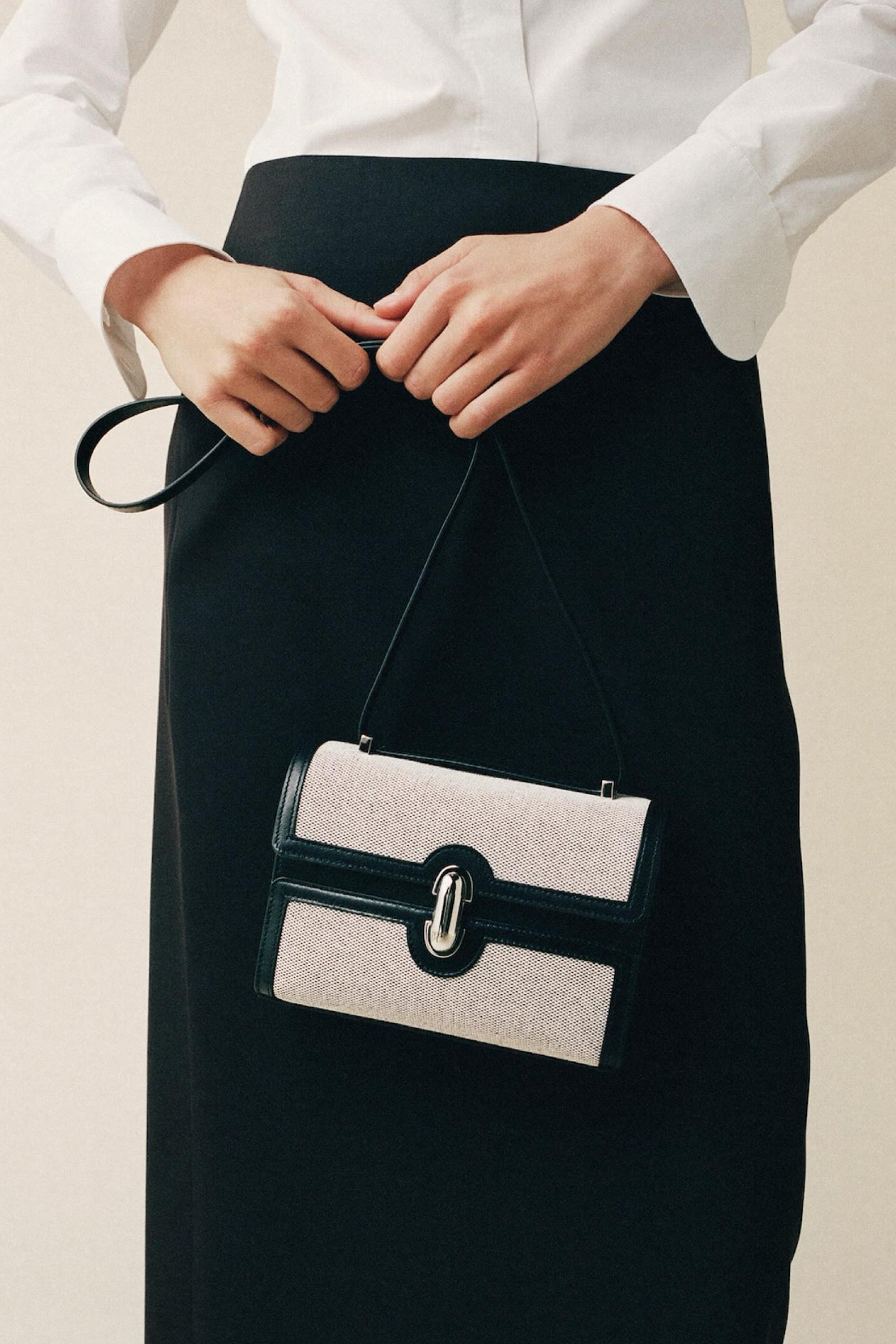 SAVETTE Symmetry textured-leather shoulder bag | NET-A-PORTER