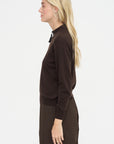Tassel Tricot Sweater, Brown