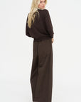 Tassel Tricot Sweater, Brown