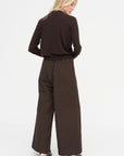 Tassel Tricot Sweater, Brown
