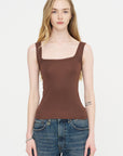 Sawyer Tank Top, Chocolate