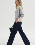 Pre-Order • Indigo Denim Pat Trouser Jean, Dark Denim