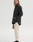 Pre-Order • Techy Plaid Easy Shirt Jacket, Blue Multi