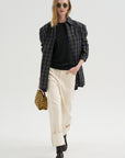 Pre-Order • Techy Plaid Easy Shirt Jacket, Blue Multi