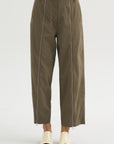 Nylon Zipper Trouser, Dark Taupe