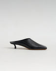 Gwinnett - Eel Skin Mule, Black