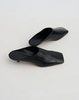Gwinnett - Eel Skin Mule, Black