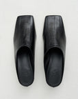 Gwinnett - Eel Skin Mule, Black