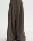PRE-ORDER • Bio Twill Triple Pleat Pant, Dark Stone