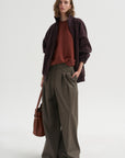 PRE-ORDER • Bio Twill Triple Pleat Pant, Dark Stone