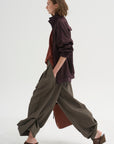 PRE-ORDER • Bio Twill Triple Pleat Pant, Dark Stone