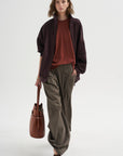 PRE-ORDER • Bio Twill Triple Pleat Pant, Dark Stone
