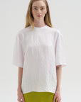 Crinkle Shirting Easy T-Shirt, White