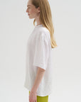 Crinkle Shirting Easy T-Shirt, White