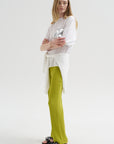 Crinkle Shirting Easy T-Shirt, White