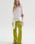 Crinkle Shirting Easy T-Shirt, White