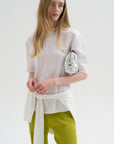 Crinkle Shirting Easy T-Shirt, White