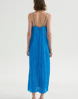 PRE-ORDER • The Crinkle Slip Dress, Bright Blue