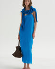 PRE-ORDER • The Crinkle Slip Dress, Bright Blue