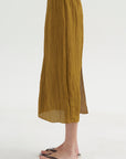 PRE-ORDER • The Crinkle Slip Skirt, Mustard