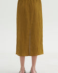 PRE-ORDER • The Crinkle Slip Skirt, Mustard