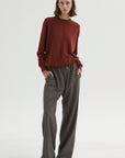 PRE-ORDER • Tropical Wool Charles Trouser - Regular, Dark Stone