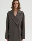 PRE-ORDER • Tropical Wool Liam Blazer, Dark Stone
