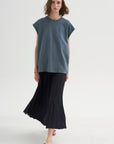 PRE-ORDER • Light Weight Sweatshirting Sleeveless Easy Top
