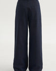 Menswear Crepon Stella Full Length Pant, Navy Multi