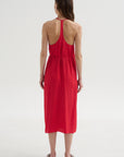 Summer Slip Wrap Dress, Faded Red