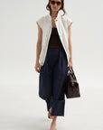 Ribbed Sweater Tube Top, Hickory Brown