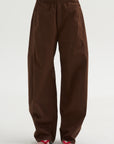 Garment Dyed Silky Cotton Winslow Pull On Pant, Brown