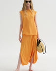 Summer Nylon Sleeveless Cocoon Top