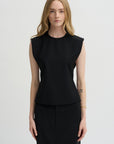 Pre-Order • Recycled Tropical Wool Bib Top, Black