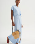 Slouch Waist Dress, Sky
