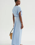 Slouch Waist Dress, Sky