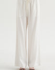 Woven Stripe Drawstring Trouser, Meringue