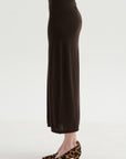 Long Knit Skirt, Fondante
