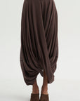 Cocoon Skirt, Walnut