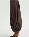 Cocoon Skirt, Walnut