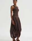 Cocoon Skirt, Walnut