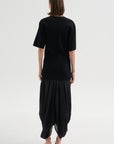 Cocoon Tee Dress, Black