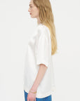 Satin Tee, White