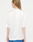 Satin Tee, White