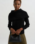 Funnel Wool Knit, Black