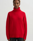 Double Knit Turtleneck, Poppy