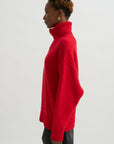 Double Knit Turtleneck, Poppy