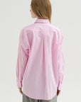 Classic Tumbled Striped Shirt, White-Bloom