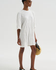 Relaxed Tee Dress, Off-White